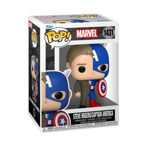 Marvel POP! 1431 Vinylfigur Split - Captain A/Steve R 9 cm