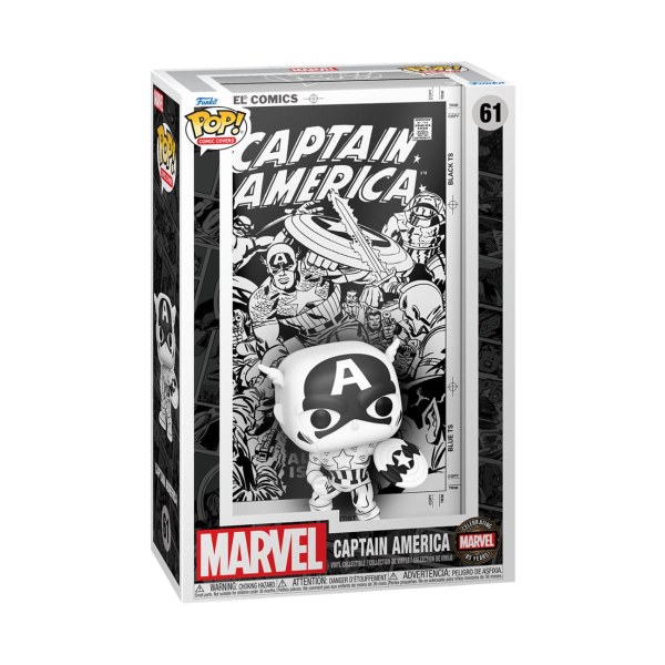 Marvel 85th Anniversary POP! 61 Comic Cover Vinylfigur Captain America 9 cm