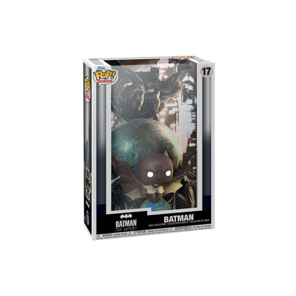 DC POP! 17 Comic Cover Vinylfigur Batman The World 9 cm
