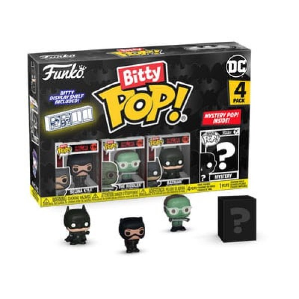 Batman 85. Jubiläumspaket 4 Bitty POP Figuren! Vinyl Catwoman 2,5 cm