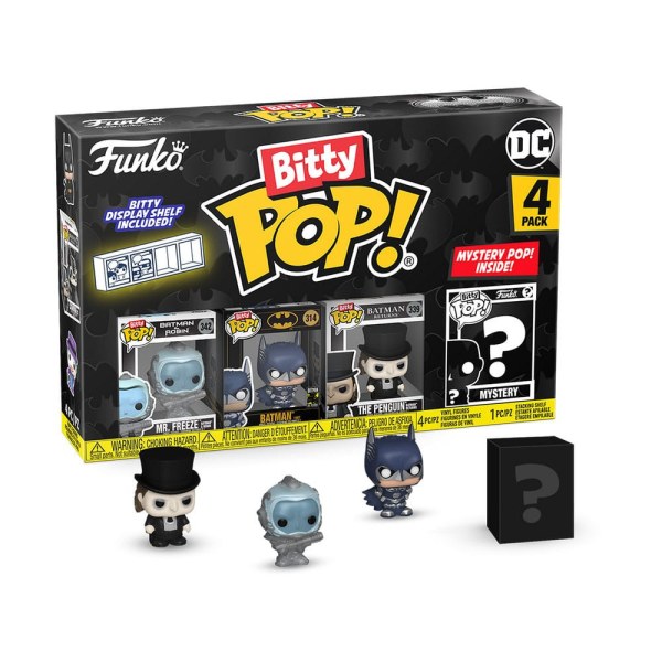 Batman 85. Jubiläumspaket 4 Bitty POP Figuren! Vinyl Freeze 2,5 cm