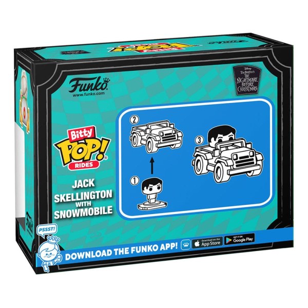 The Weihnachten Before Weihnachten POP! Rides Vinylfigur Jack Skellington mit Schneemobil 1"