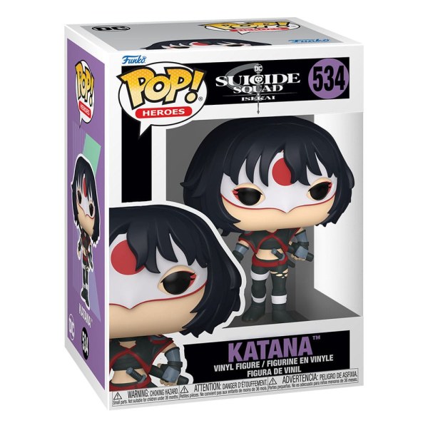 Suicide Squad Isekai POP! 534 Animation Vinyl Figur Katana 9 cm