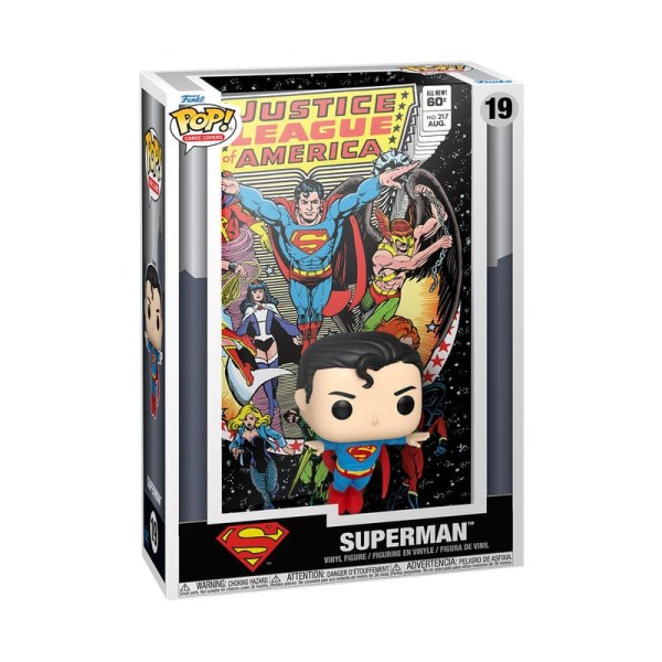 DC Comics POP! 19 Comic Cover Vinylfigur Justice League of America Superman 9 cm