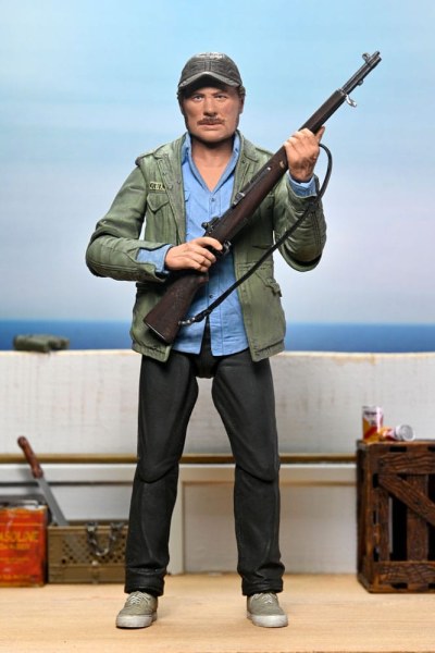 Der weiße Hai Ultimate Sam Quint 50. Jubiläumsfigur 18 cm