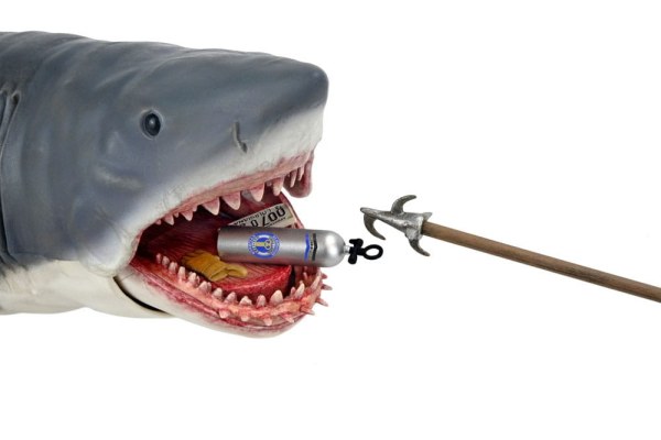 Der weiße Hai Figur 12" Head to Tail Das Spiel des weißen Hais 50. Jubiläum 38 cm