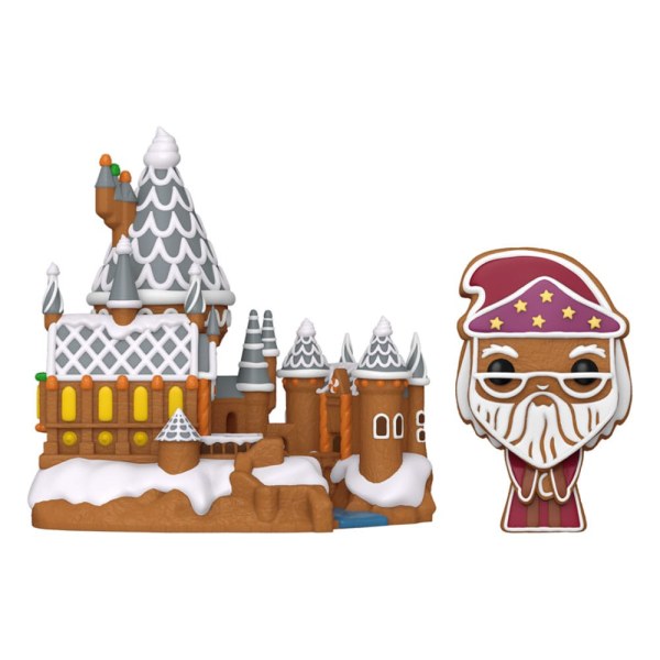 Harry Potter POP! 42 Town Vinylfigur Dumbledore & Hogwarts 9 cm