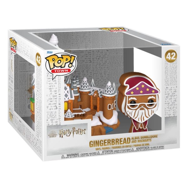 Harry Potter POP! 42 Town Vinylfigur Dumbledore & Hogwarts 9 cm