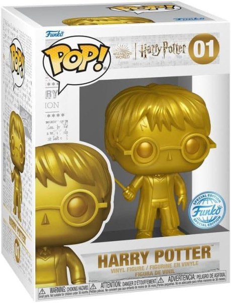 Harry Potter POP! 01 Filme Vinylfigur Gold Harry Potter *Exklusive Version* 9 cm