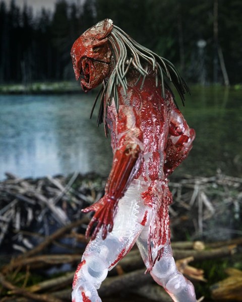 Prey Ultimate Feral Bear Blood Predator Figur 18 cm