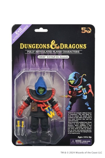 Dungeons and Dragons Figur 50. Jahrestag Zarak auf Blisterkarte 18 cm