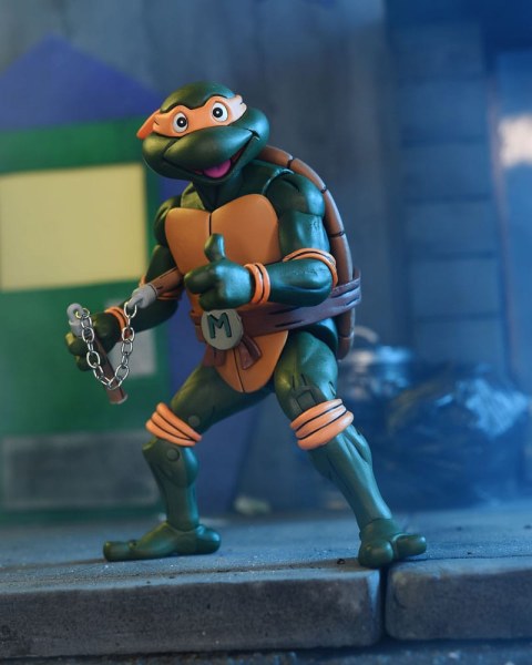 Ninja Turtles (Cartoon) Ultimate Michelangelo VHS Figur 18 cm