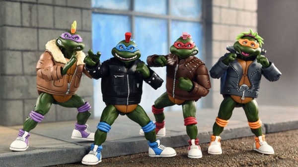 Teenage Mutant Ninja Turtles (Cartoon) Figuren 4er Pack Punk Turtles 18 cm