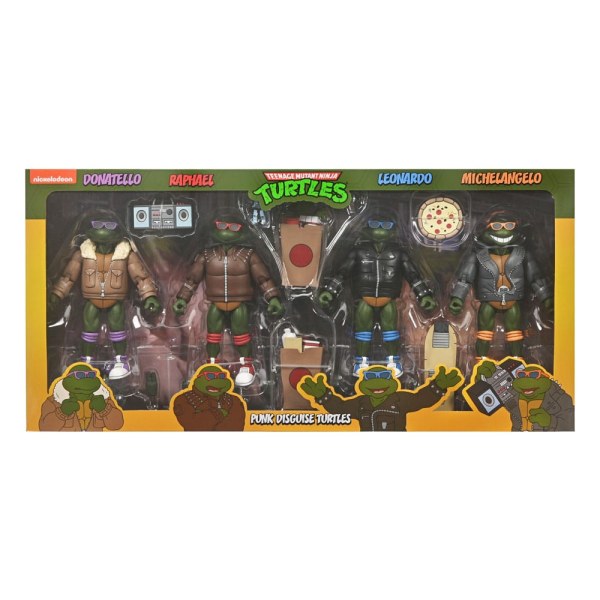 Teenage Mutant Ninja Turtles (Cartoon) Figuren 4er Pack Punk Turtles 18 cm