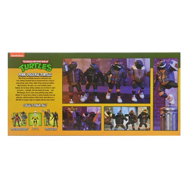 Teenage Mutant Ninja Turtles (Cartoon) Figuren 4er Pack Punk Turtles 18 cm