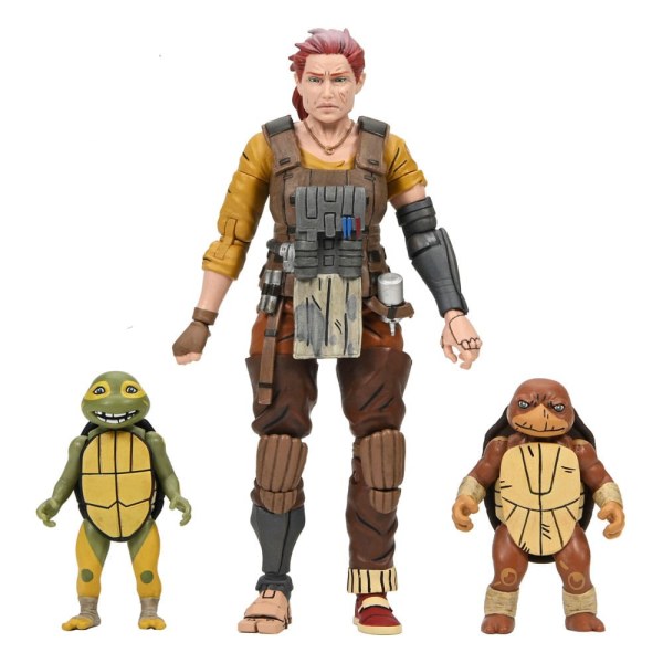 Ninja Turtles (The Last Ronin The Lost Years) Figur Synja Grammy April mit Baby Yi & Moja 18 cm