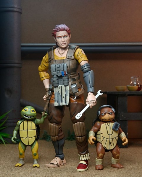 Ninja Turtles (The Last Ronin The Lost Years) Figur Synja Grammy April mit Baby Yi & Moja 18 cm