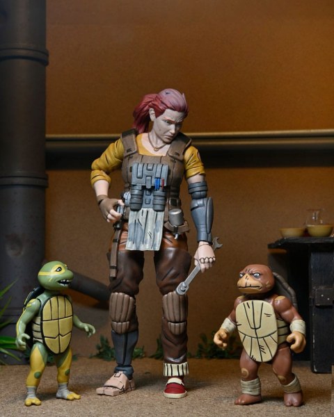 Ninja Turtles (The Last Ronin The Lost Years) Figur Synja Grammy April mit Baby Yi & Moja 18 cm
