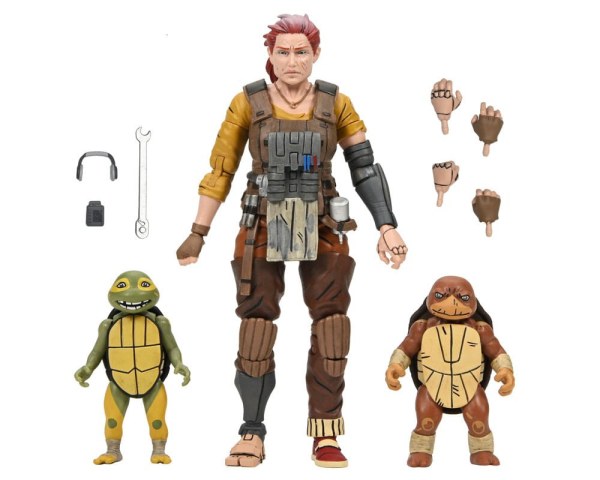 Ninja Turtles (The Last Ronin The Lost Years) Figur Synja Grammy April mit Baby Yi & Moja 18 cm