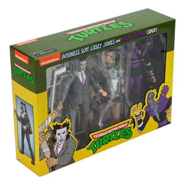 Ninja Turtles (Cartoon) Pack 2 Figuren Business Suit Casey Jones & Split Foot Soldier 18 cm