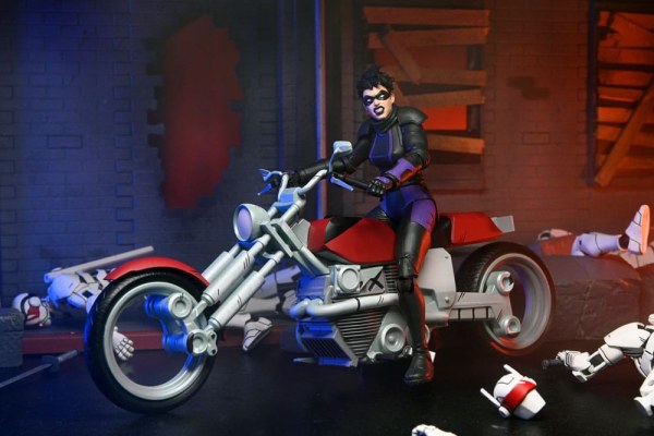 Ninja Turtles (The Last Ronin The Lost Years) Figur Casey Marie mit Last Ronin Motorrad 18 cm