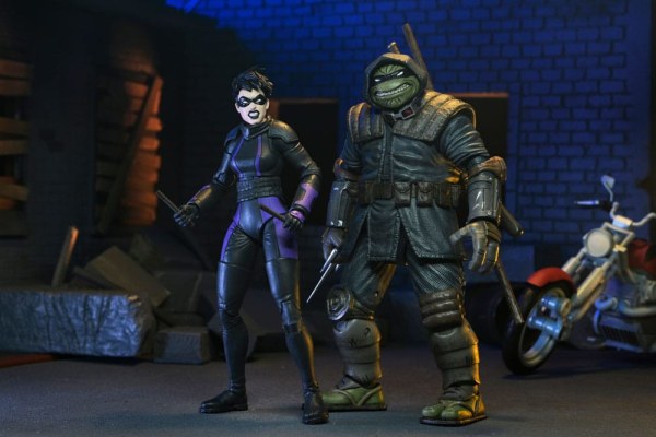 Ninja Turtles (The Last Ronin The Lost Years) Figur Casey Marie mit Last Ronin Motorrad 18 cm