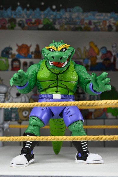 Ninja Turtles (Archie Comics) Stump Wrestling Leatherhead Figur 18 cm