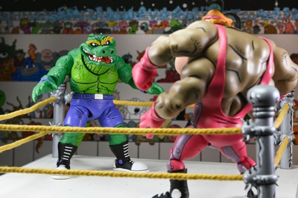 Ninja Turtles (Archie Comics) Stump Wrestling Leatherhead Figur 18 cm