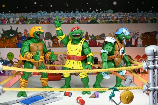 Ninja Turtles (Archie Comics) Figuren 4er Pack Stump Wrestling Turtles 18 cm
