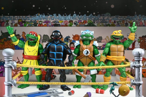 Ninja Turtles (Archie Comics) Figuren 4er Pack Stump Wrestling Turtles 18 cm