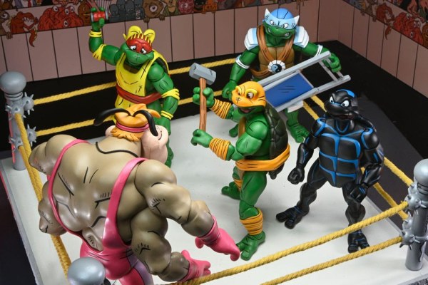 Ninja Turtles (Archie Comics) Figuren 4er Pack Stump Wrestling Turtles 18 cm