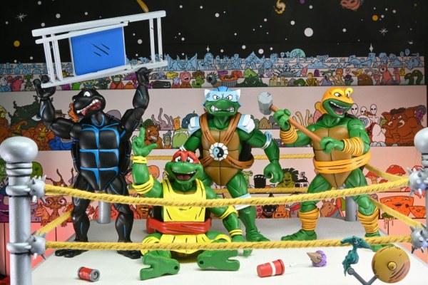 Ninja Turtles (Archie Comics) Figuren 4er Pack Stump Wrestling Turtles 18 cm