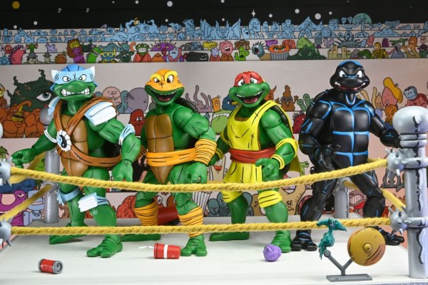 Ninja Turtles (Archie Comics) Figuren 4er Pack Stump Wrestling Turtles 18 cm