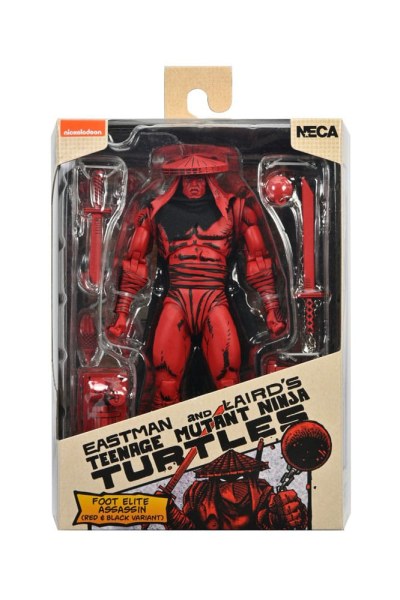 Ninja Turtles (Mirage Comics) Rote und schwarze Fuß-Assassinen-Figur 18 cm