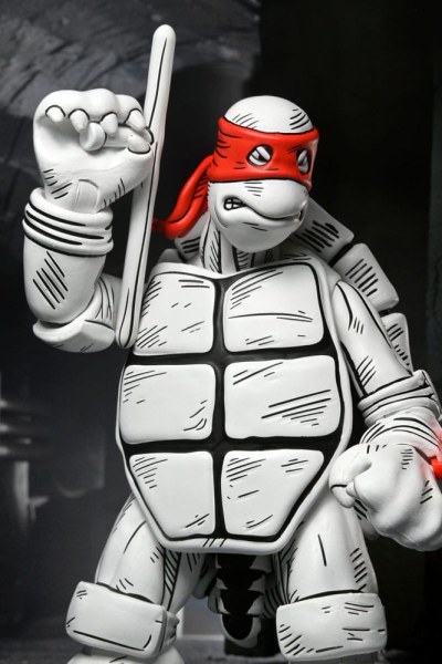 Ninja Turtles (Mirage Comics) 2er-Pack schwarz-weiße First Turtles-Figuren 18 cm