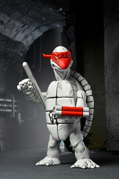 Ninja Turtles (Mirage Comics) 2er-Pack schwarz-weiße First Turtles-Figuren 18 cm