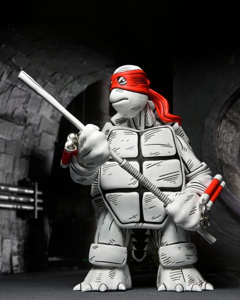 Ninja Turtles (Mirage Comics) 2er-Pack schwarz-weiße First Turtles-Figuren 18 cm