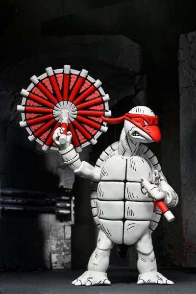 Ninja Turtles (Mirage Comics) 2er-Pack schwarz-weiße First Turtles-Figuren 18 cm