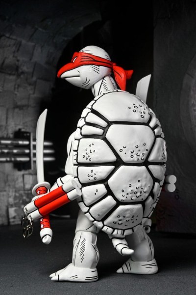 Ninja Turtles (Mirage Comics) 2er-Pack schwarz-weiße First Turtles-Figuren 18 cm