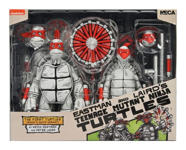 Ninja Turtles (Mirage Comics) 2er-Pack schwarz-weiße First Turtles-Figuren 18 cm