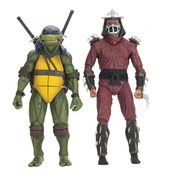 Ninja Turtles (Film 1990) Roof Top Battle Shredder vs Leo Figur 18 cm