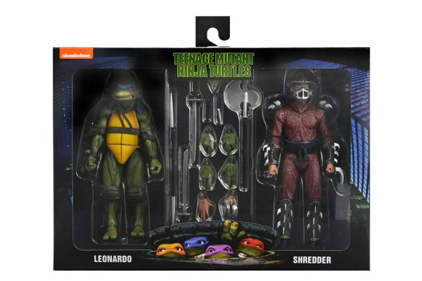 Ninja Turtles (Film 1990) Roof Top Battle Shredder vs Leo Figur 18 cm