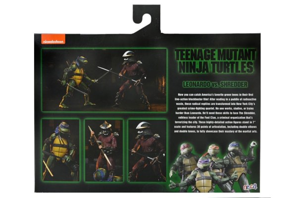 Ninja Turtles (Film 1990) Roof Top Battle Shredder vs Leo Figur 18 cm