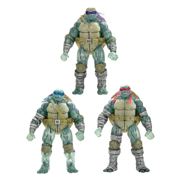 Ninja Turtles (Der letzte Ronin) 3er-Pack Ghost Brothers-Figuren 18 cm