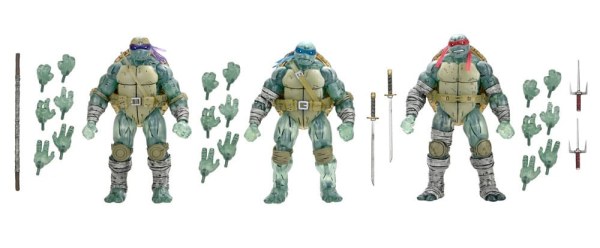 Ninja Turtles (Der letzte Ronin) 3er-Pack Ghost Brothers-Figuren 18 cm