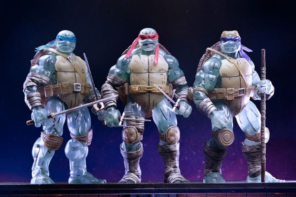 Ninja Turtles (Der letzte Ronin) 3er-Pack Ghost Brothers-Figuren 18 cm