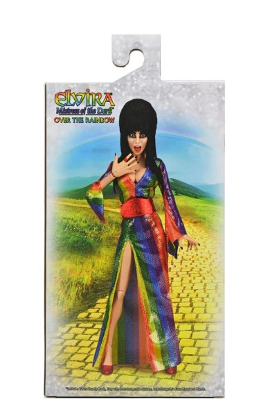 Elvira, Herrin der Dunkelheit Figur bekleidet über dem Regenbogen Elvira 20 cm
