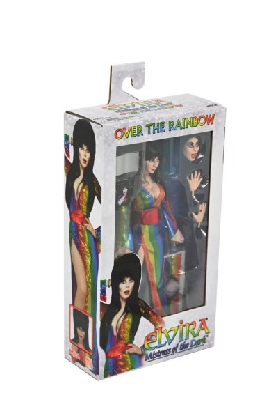 Elvira, Herrin der Dunkelheit Figur bekleidet über dem Regenbogen Elvira 20 cm