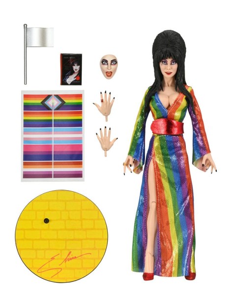 Elvira, Herrin der Dunkelheit Figur bekleidet über dem Regenbogen Elvira 20 cm