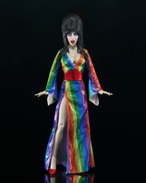 Elvira, Herrin der Dunkelheit Figur bekleidet über dem Regenbogen Elvira 20 cm